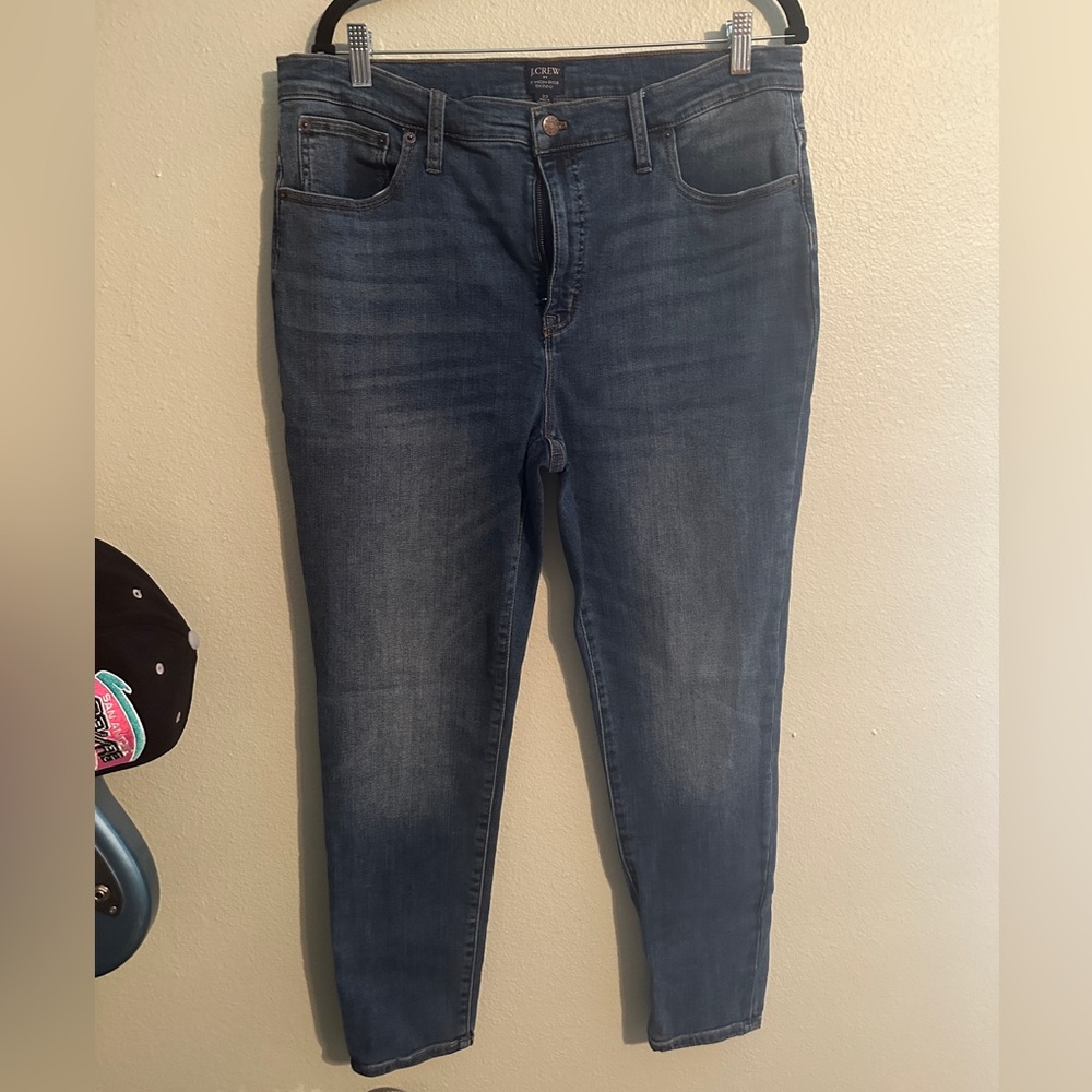 J Crew 9” high rise skinny jeans EUC